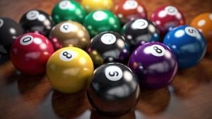 انواع توپ های بیلیارد و رنگ های آن