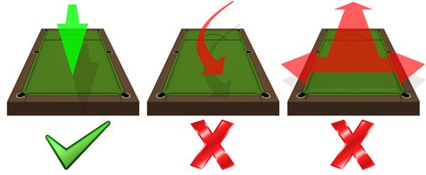 تمیز کردن میز اسنوکر