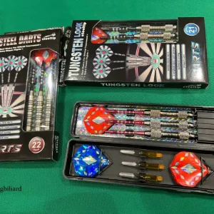 ست کامل تیر دارت حرفه‌ای طرح تنگستن (۳ عدد) – همراه با کیف و لوازم یدکی