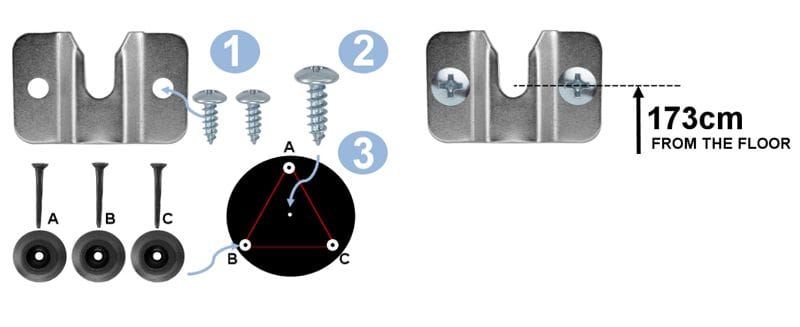 ارتفاع و فاصله پرتاب استاندارد دارت