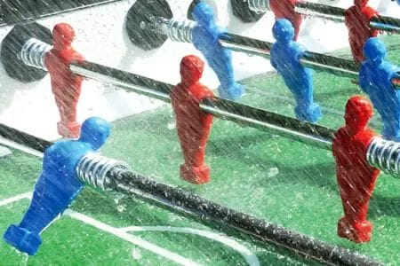 میز فوتبال دستی فضای باز