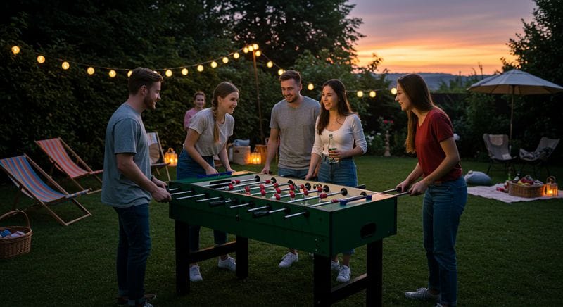 میز فوتبال دستی فضای باز