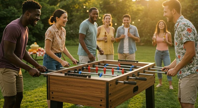 میز فوتبال دستی فضای باز